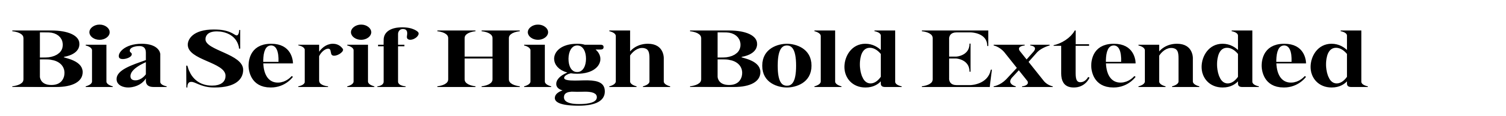 Bia Serif High Bold Extended